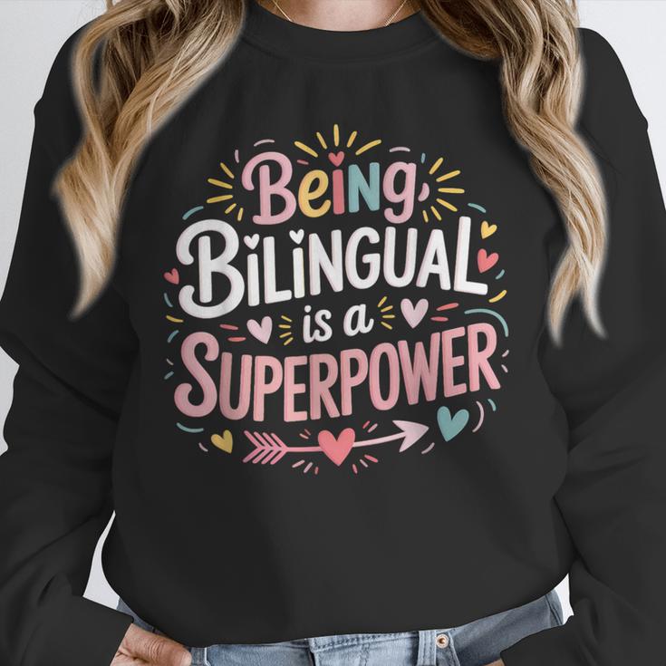Being Bilingual Is A Superpower ESL Teacher School Unisex Sweatshirt, novelty gifts, funny gifts Being Bilingual Is A Superpower ESL Teacher School Unisex Sweatshirt, novelty gifts, funny gifts