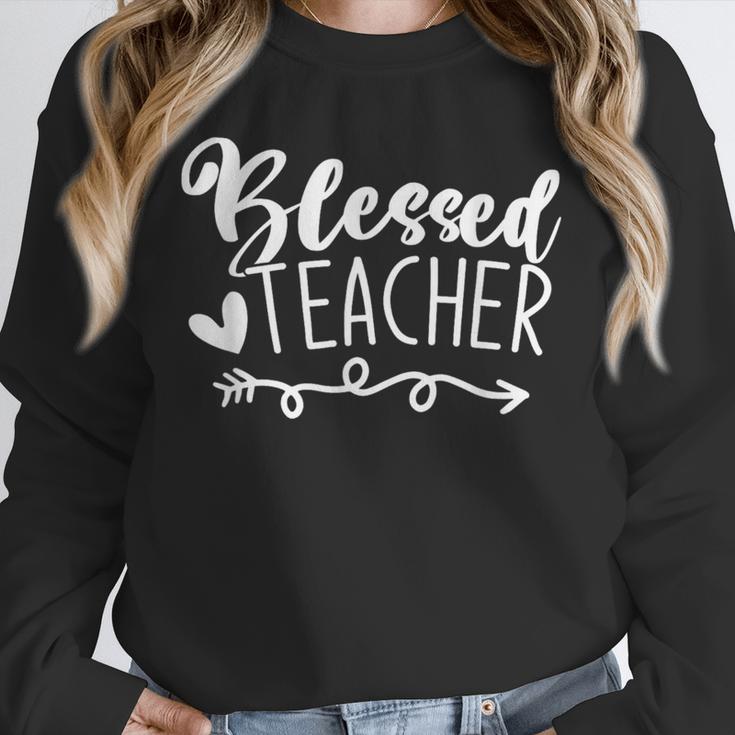 Blessed Teacher For Men Women Kids Unisex Sweatshirt, novelty gifts, funny gifts