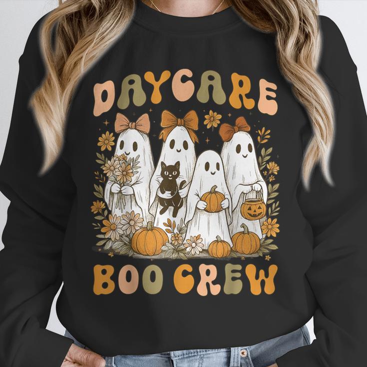 Boo Crew Daycare Teacher Matching Halloween Costume Ghost Unisex Sweatshirt, novelty gifts, funny gifts