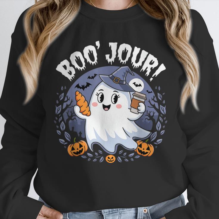 Boo Jour Ghost Halloween French Teacher Cute Coffe Croissant Unisex Sweatshirt, novelty gifts, funny gifts Boo Jour Ghost Halloween French Teacher Cute Coffe Croissant Unisex Sweatshirt, novelty gifts, funny gifts