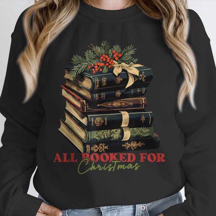 All Booked For Christmas Christmas Book Tree For Teacher For Men Women Kids Unisex Sweatshirt, novelty gifts, funny gifts All Booked For Christmas Christmas Book Tree For Teacher For Men Women Kids Unisex Sweatshirt, novelty gifts, funny gifts
