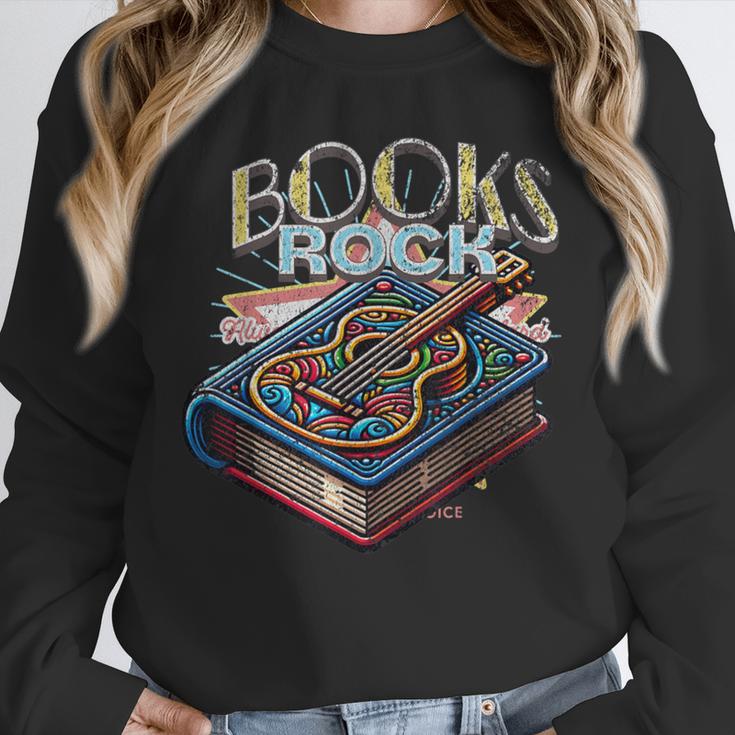Books Rock Rock'n Roll Science Of Reading Teachers Guitar Unisex Sweatshirt, novelty gifts, funny gifts Books Rock Rock'n Roll Science Of Reading Teachers Guitar Unisex Sweatshirt, novelty gifts, funny gifts