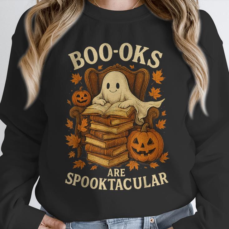 Books Are Spooktacular Ghost Book Reading Halloween Teachers Unisex Sweatshirt, novelty gifts, funny gifts Books Are Spooktacular Ghost Book Reading Halloween Teachers Unisex Sweatshirt, novelty gifts, funny gifts