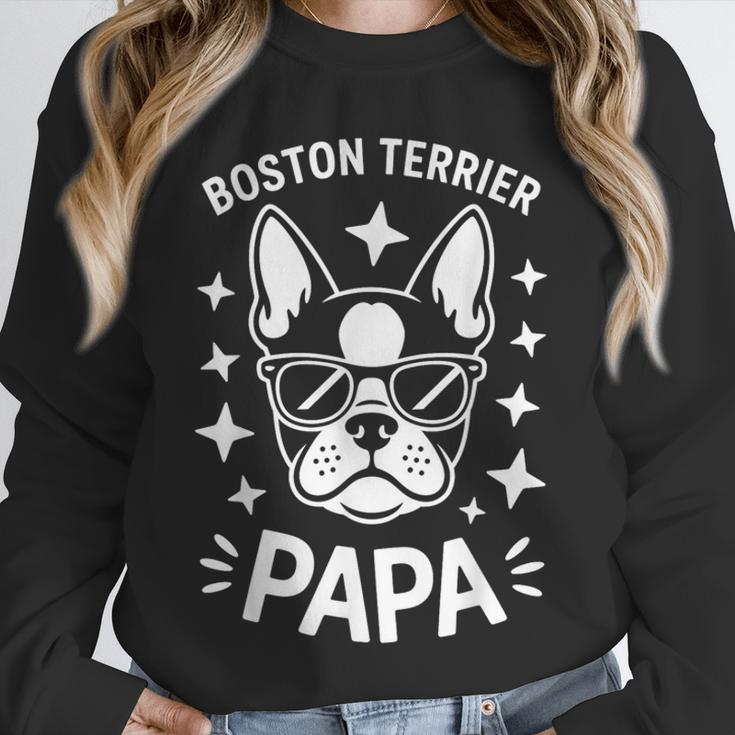 Boston Terrier Dad Boston Terrier Unisex Sweatshirt, novelty gifts, funny gifts