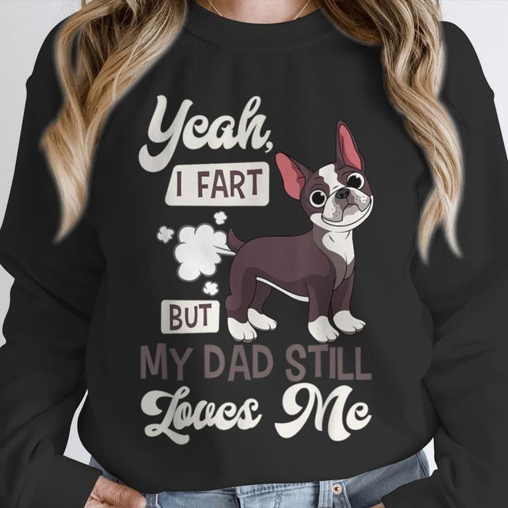 Boston Terrier Fart American Gentleman Non-Sporting Dog Unisex Sweatshirt, novelty gifts, funny gifts