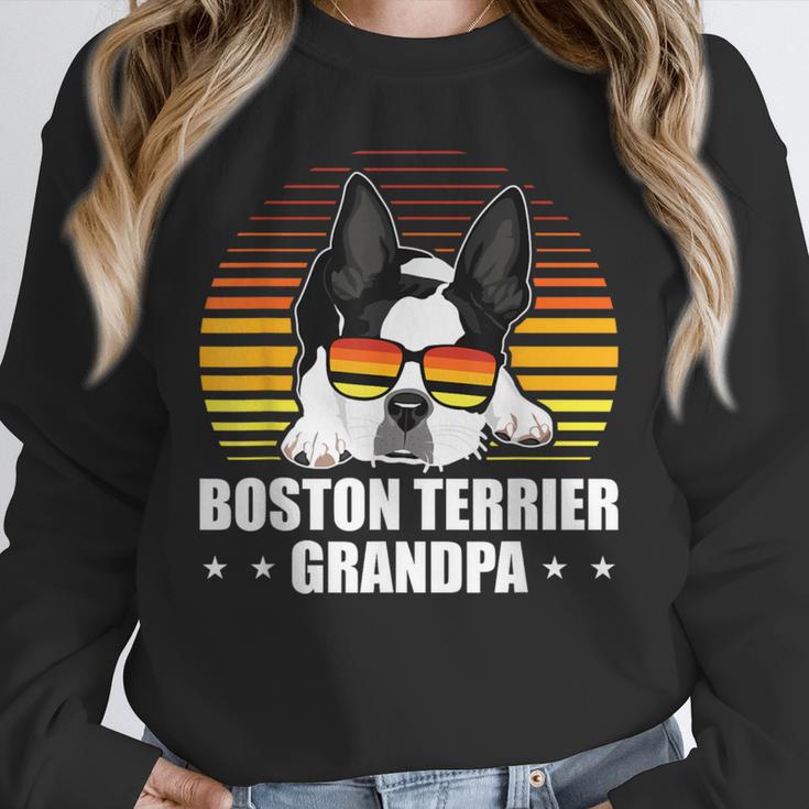 Boston Terrier Grandpa Dog Owner Boston Terrier Unisex Sweatshirt, novelty gifts, funny gifts