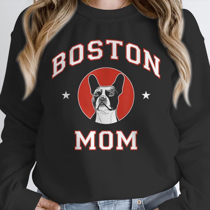 Boston Terrier Mom Dog Mother Unisex Sweatshirt, novelty gifts, funny gifts