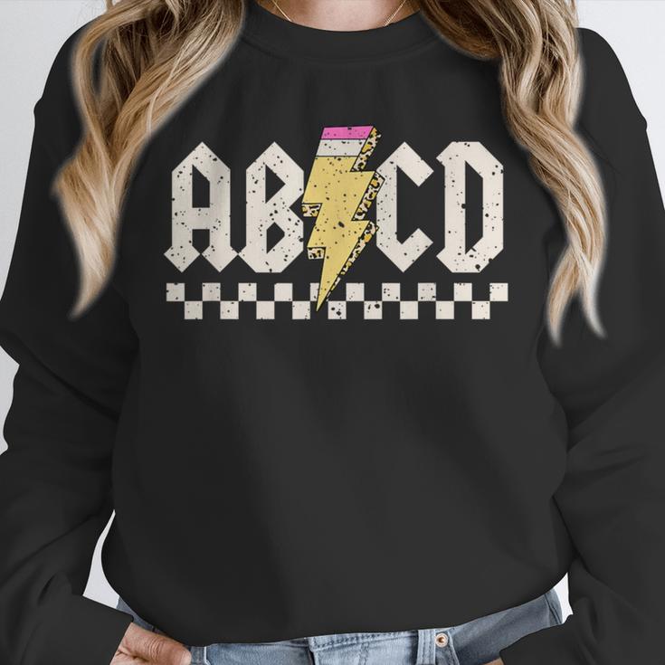 Boys Girls Teachers ABCD Rock Graphic Back To School Class Unisex Sweatshirt, novelty gifts, funny gifts Boys Girls Teachers ABCD Rock Graphic Back To School Class Unisex Sweatshirt, novelty gifts, funny gifts
