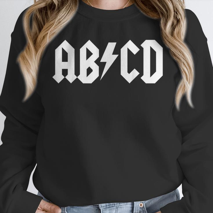 Boys Girls Teachers ABCD Rock Graphic Back To School Unisex Sweatshirt, novelty gifts, funny gifts