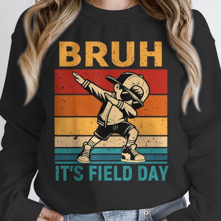 Bruh It's Field Day Teacher Happy Field Day Dabbing Boy Unisex Sweatshirt, novelty gifts, funny gifts