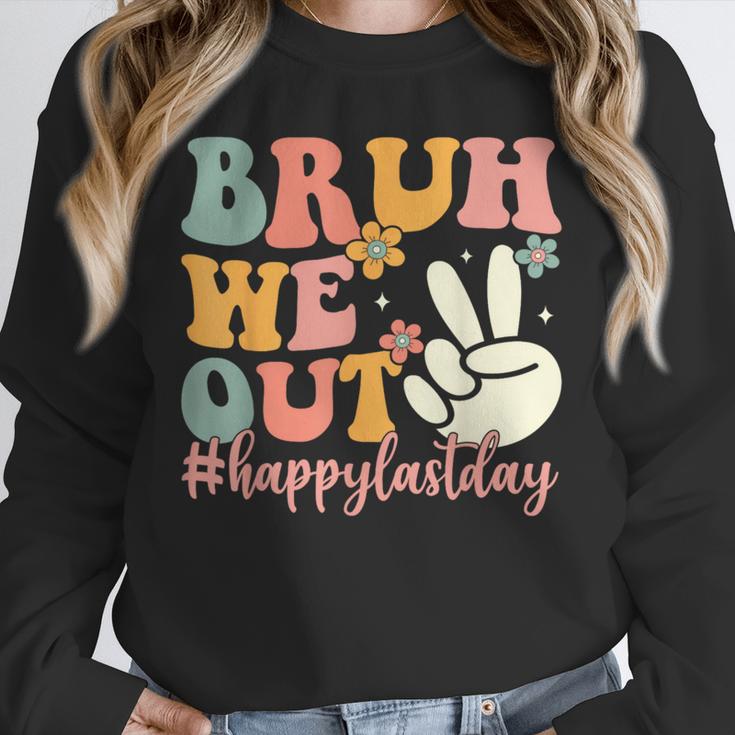 Bruh We Out Teacher Retro Last Day Of School Boys Girls Kids Unisex Sweatshirt, novelty gifts, funny gifts Bruh We Out Teacher Retro Last Day Of School Boys Girls Kids Unisex Sweatshirt, novelty gifts, funny gifts