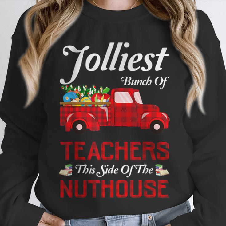 Bunch Of Teachers This Side Of The Nuthouse Xmas Unisex Sweatshirt, novelty gifts, funny gifts Bunch Of Teachers This Side Of The Nuthouse Xmas Unisex Sweatshirt, novelty gifts, funny gifts