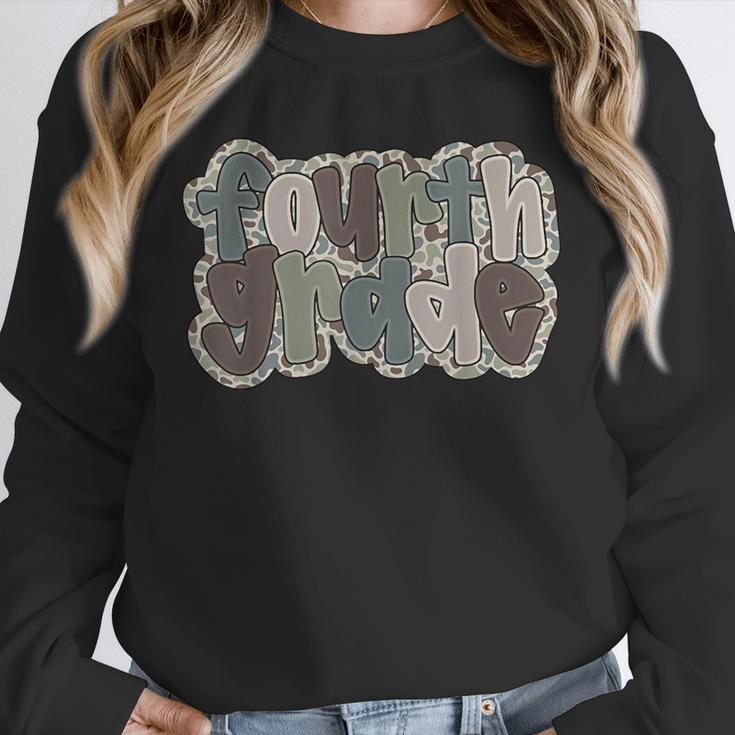 Camo Team 4th Grade Squad Back To School Teacher Kids Boys Unisex Sweatshirt, novelty gifts, funny gifts Camo Team 4th Grade Squad Back To School Teacher Kids Boys Unisex Sweatshirt, novelty gifts, funny gifts