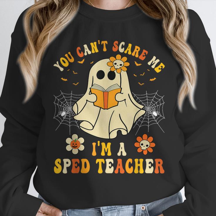 You Can't Scare Me I'm A SPED Teacher Halloween Ghost Unisex Sweatshirt, novelty gifts, funny gifts