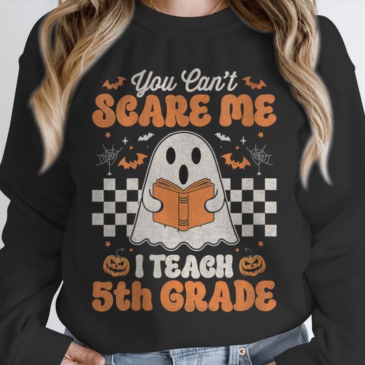 You Can't Scare Me I Teach 5th Grade Retro Teacher Halloween Unisex Sweatshirt, novelty gifts, funny gifts You Can't Scare Me I Teach 5th Grade Retro Teacher Halloween Unisex Sweatshirt, novelty gifts, funny gifts