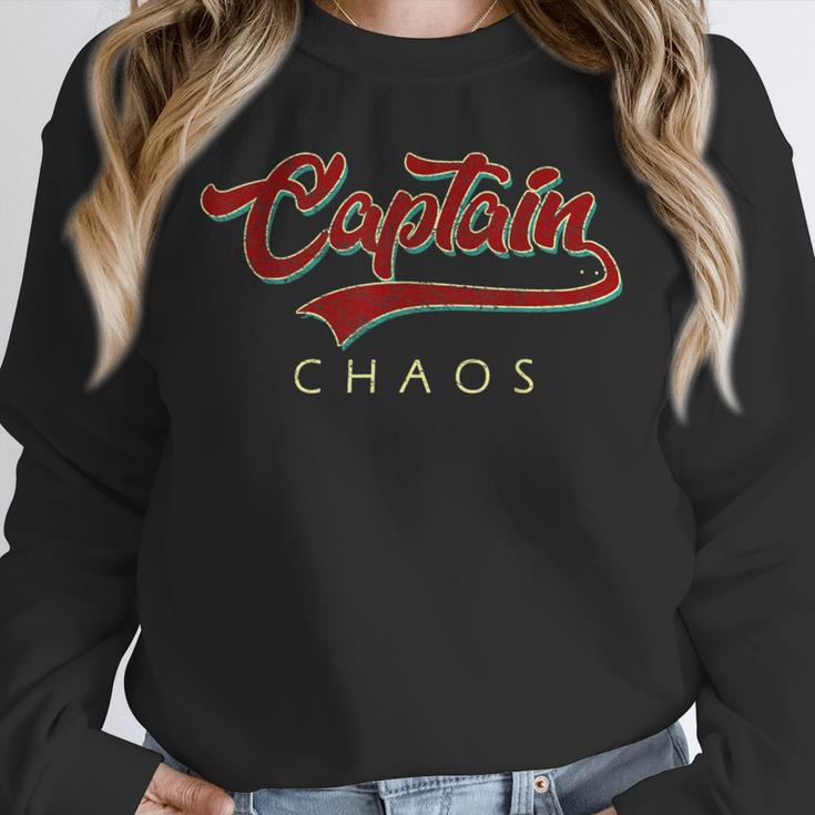 Captain Chaos Shirt For Parent Teacher Or Crazy Child Unisex Sweatshirt, novelty gifts, funny gifts