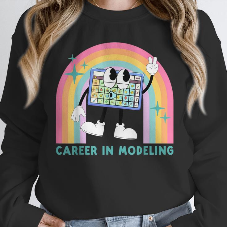 Career In Modeling AAC Teacher SLP SPED Communication Autism Unisex Sweatshirt, novelty gifts, funny gifts Career In Modeling AAC Teacher SLP SPED Communication Autism Unisex Sweatshirt, novelty gifts, funny gifts