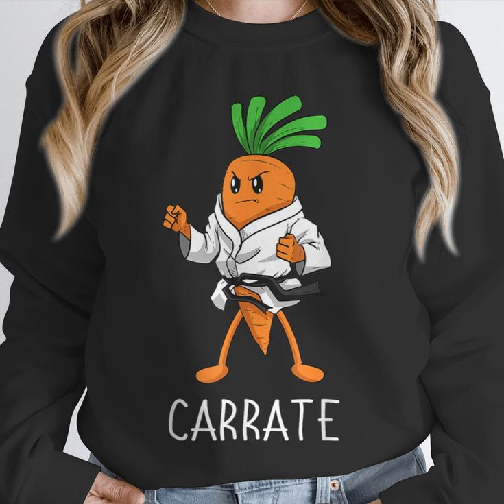Carrate Karate Carrot Student Teacher Trainee Trainor Unisex Sweatshirt, novelty gifts, funny gifts