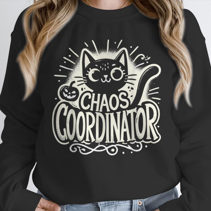Cat Chaos Coordinator For Women Mom Halloween Teacher Unisex Sweatshirt, novelty gifts, funny gifts Cat Chaos Coordinator For Women Mom Halloween Teacher Unisex Sweatshirt, novelty gifts, funny gifts