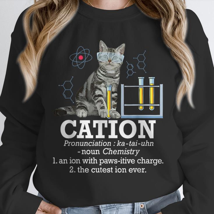 Cation Chemistry Humor Science Teacher Cat Pun Unisex Sweatshirt, novelty gifts, funny gifts Cation Chemistry Humor Science Teacher Cat Pun Unisex Sweatshirt, novelty gifts, funny gifts