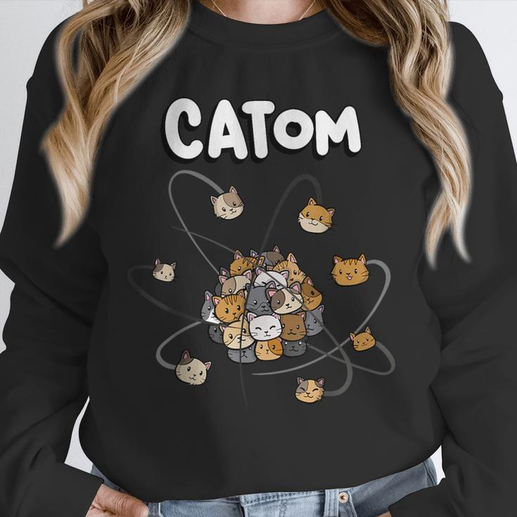 Catom Science Teacher Chemistry Lover Physics School Cat Unisex Sweatshirt, novelty gifts, funny gifts