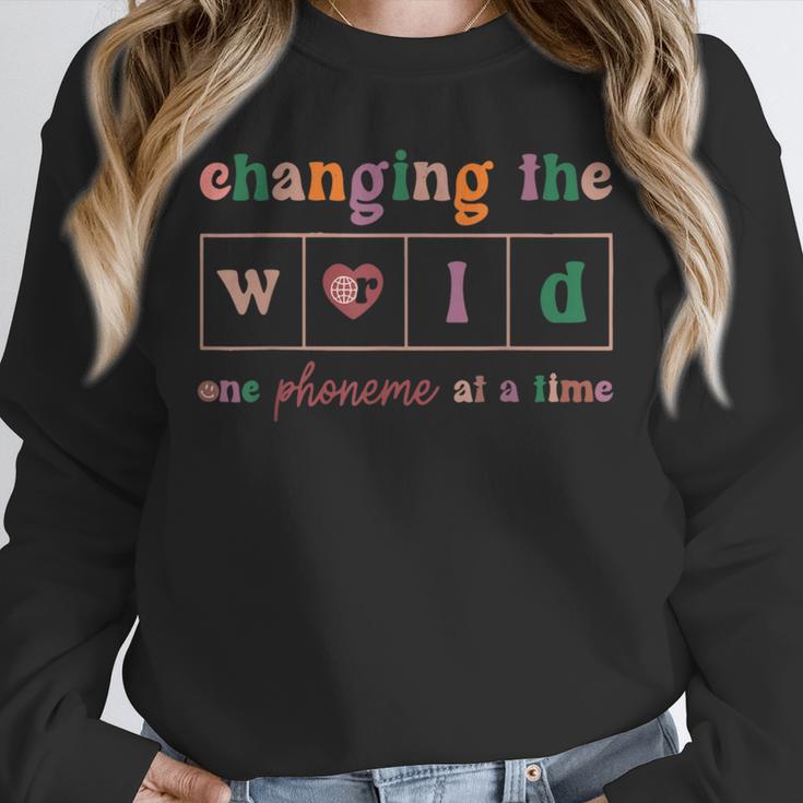 Changing The World One Phoneme At a Time Phonics Teacher Men Women Girls Kids Unisex Sweatshirt, novelty gifts, funny gifts Changing The World One Phoneme At a Time Phonics Teacher Men Women Girls Kids Unisex Sweatshirt, novelty gifts, funny gifts