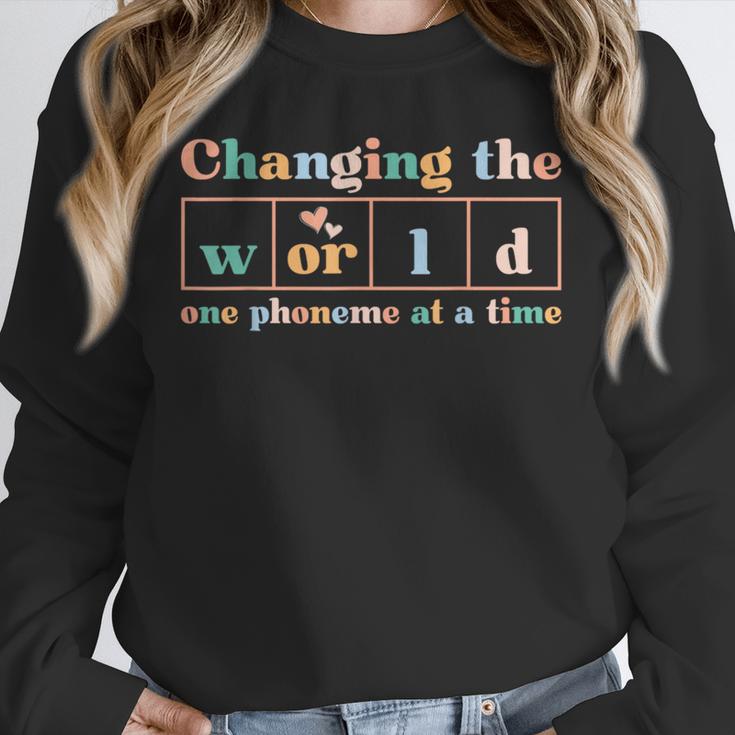 Changing The World Science Of Reading Women Men -Adults Dyslexia Teacher Unisex Sweatshirt, novelty gifts, funny gifts Changing The World Science Of Reading Women Men -Adults Dyslexia Teacher Unisex Sweatshirt, novelty gifts, funny gifts