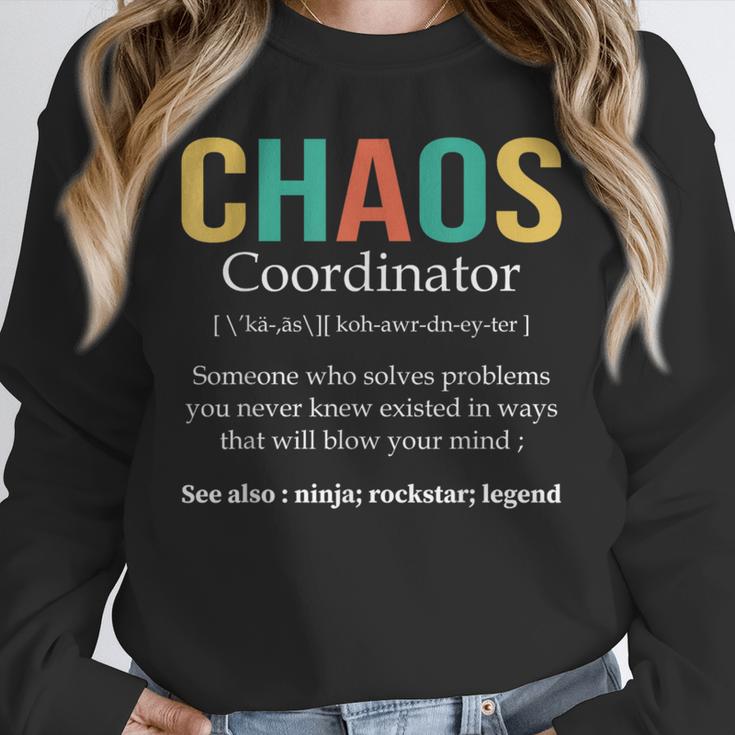 Chaos Coordinator Teacher Coworker Boss Appreciation Unisex Sweatshirt, novelty gifts, funny gifts Chaos Coordinator Teacher Coworker Boss Appreciation Unisex Sweatshirt, novelty gifts, funny gifts