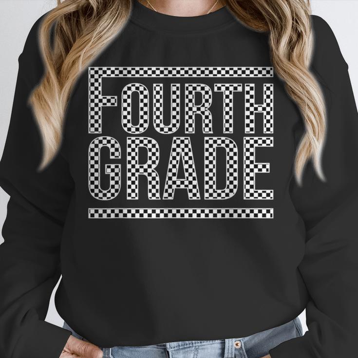 Checkered Fourth Grade Teacher Team Crew Back To School Unisex Sweatshirt, novelty gifts, funny gifts Checkered Fourth Grade Teacher Team Crew Back To School Unisex Sweatshirt, novelty gifts, funny gifts