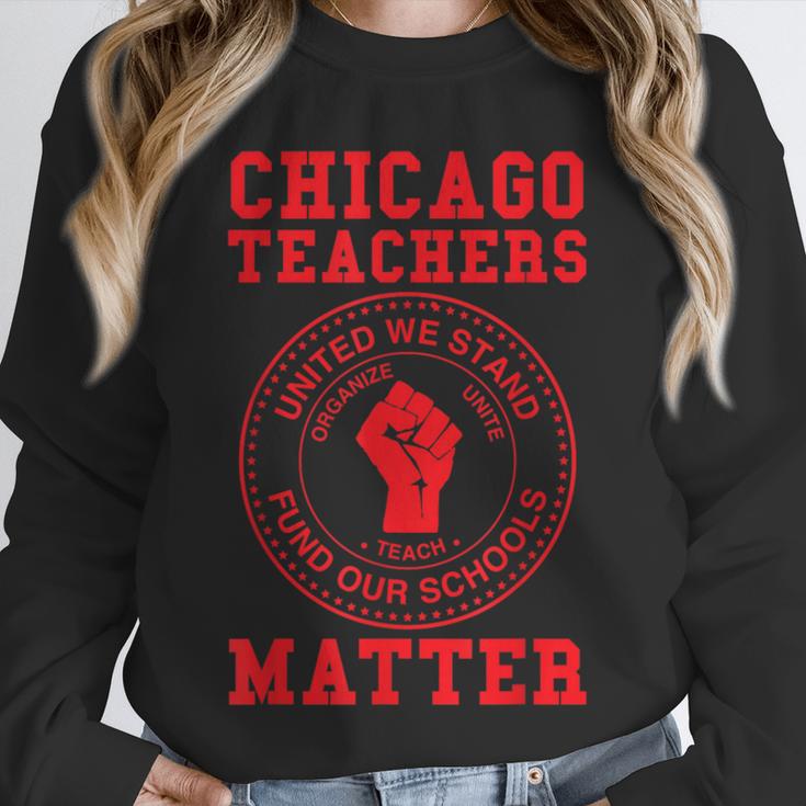 Chicago Teachers Matter Support Union Education Red For Ed Unisex Sweatshirt, novelty gifts, funny gifts