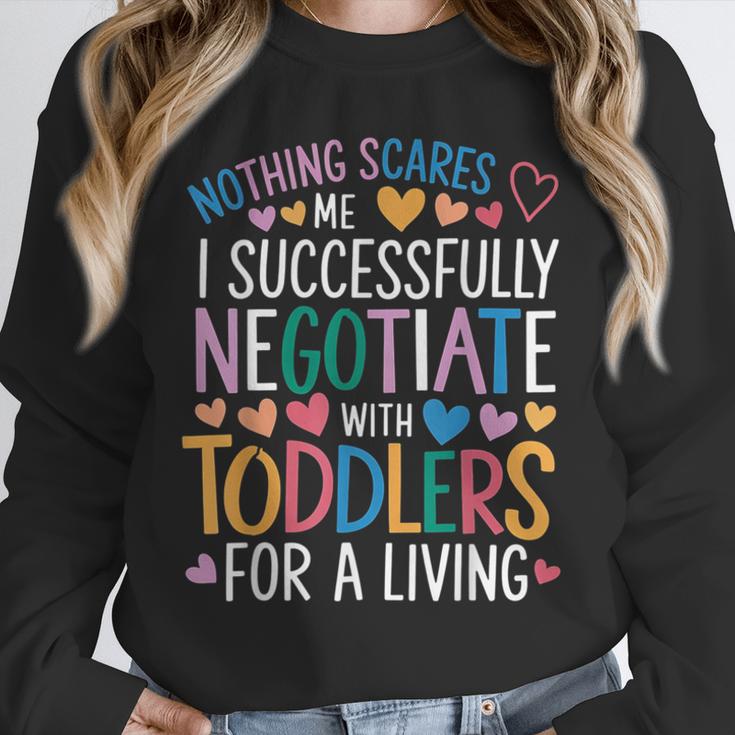 Childcare Teacher Negotiate With Toddlers Daycare Provider Unisex Sweatshirt, novelty gifts, funny gifts