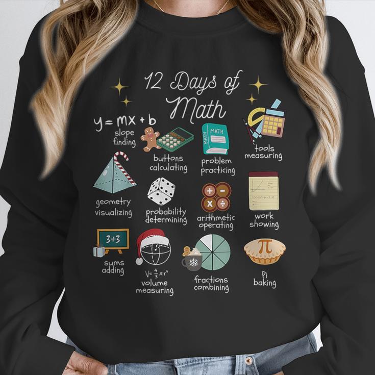 Christmas 12 Days Of Math Math Teacher Xmas STEM STEMS Unisex Sweatshirt, novelty gifts, funny gifts Christmas 12 Days Of Math Math Teacher Xmas STEM STEMS Unisex Sweatshirt, novelty gifts, funny gifts