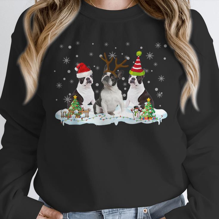 Christmas Boston Terrier Santa Dog Lover Unisex Sweatshirt, novelty gifts, funny gifts