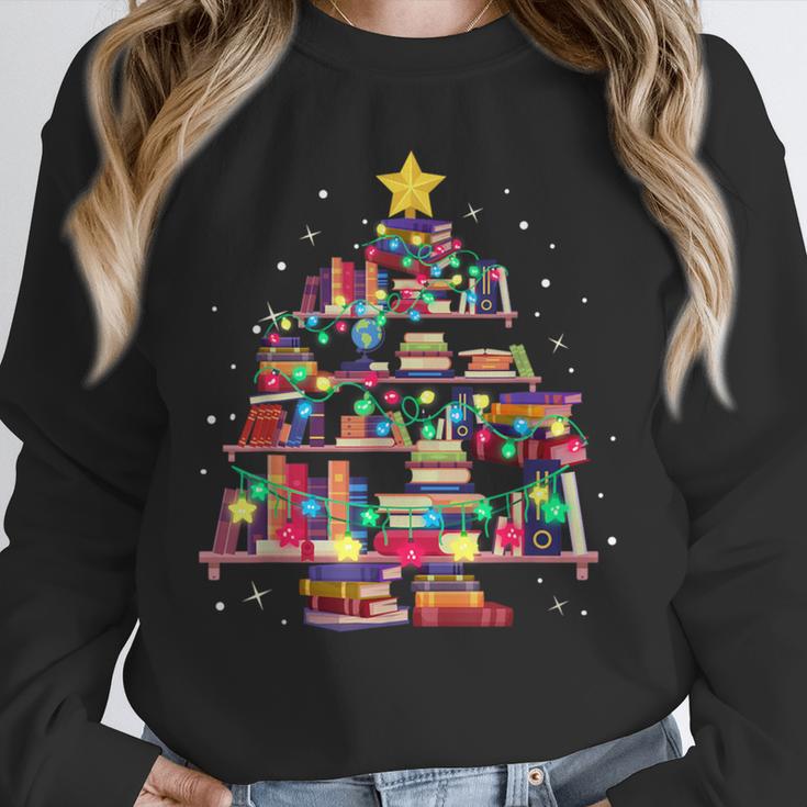 Christmas Library Tree Love Reading Books Nerd Teacher Unisex Sweatshirt, novelty gifts, funny gifts Christmas Library Tree Love Reading Books Nerd Teacher Unisex Sweatshirt, novelty gifts, funny gifts