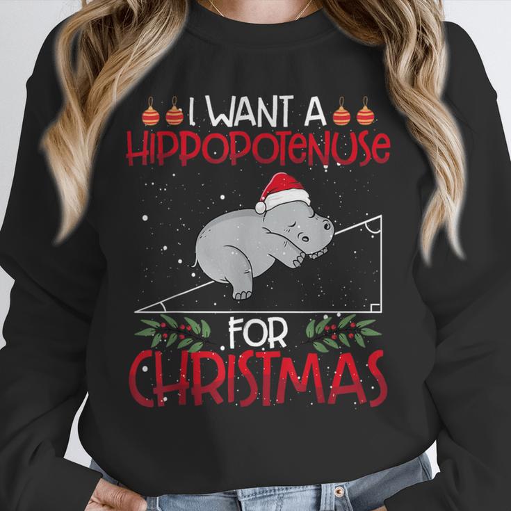 Christmas Math Teacher Hypotenuse Math Hippotenuse Men Women Unisex Sweatshirt, novelty gifts, funny gifts