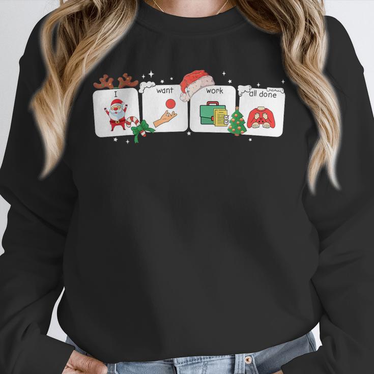 Christmas Santa Special Education SPED Teacher Xmas PJ Unisex Sweatshirt, novelty gifts, funny gifts
