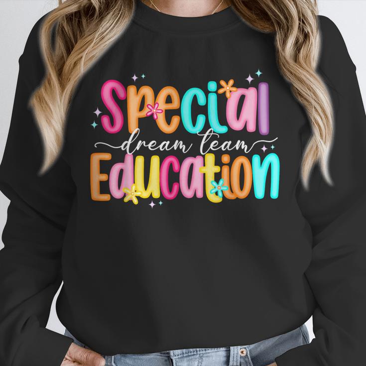 Color Special Education Squad Groovy Dream Team SPED Teacher Unisex Sweatshirt, novelty gifts, funny gifts Color Special Education Squad Groovy Dream Team SPED Teacher Unisex Sweatshirt, novelty gifts, funny gifts