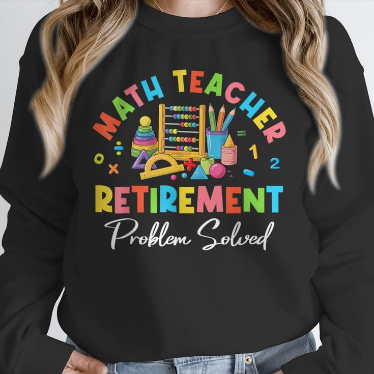 Colorful Math Teacher Retirement Solve The Problem Retired Unisex Sweatshirt, novelty gifts, funny gifts Colorful Math Teacher Retirement Solve The Problem Retired Unisex Sweatshirt, novelty gifts, funny gifts