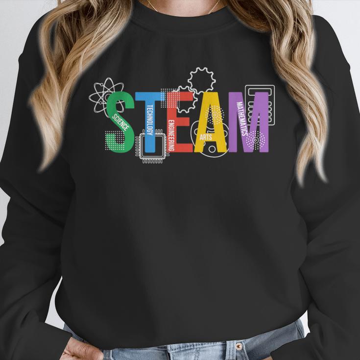 Colorful Steam Letters For Steam Program Teacher And Student Unisex Sweatshirt, novelty gifts, funny gifts Colorful Steam Letters For Steam Program Teacher And Student Unisex Sweatshirt, novelty gifts, funny gifts