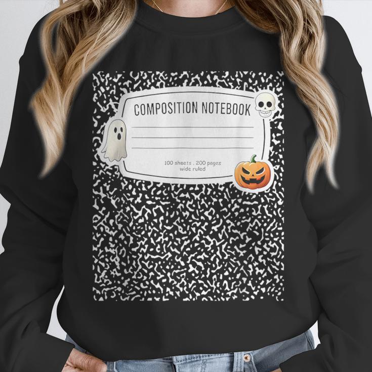 Composition Notebook Costume Adult Halloween For Teacher Unisex Sweatshirt, novelty gifts, funny gifts Composition Notebook Costume Adult Halloween For Teacher Unisex Sweatshirt, novelty gifts, funny gifts