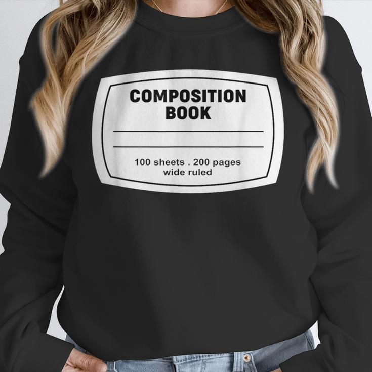 Composition Notebook Halloween Costume Teacher Student Unisex Sweatshirt, novelty gifts, funny gifts Composition Notebook Halloween Costume Teacher Student Unisex Sweatshirt, novelty gifts, funny gifts