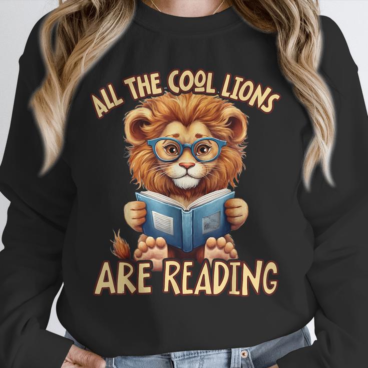 All The Cool Lions Are Reading Lion Teacher Men Women Kids Unisex Sweatshirt, novelty gifts, funny gifts All The Cool Lions Are Reading Lion Teacher Men Women Kids Unisex Sweatshirt, novelty gifts, funny gifts