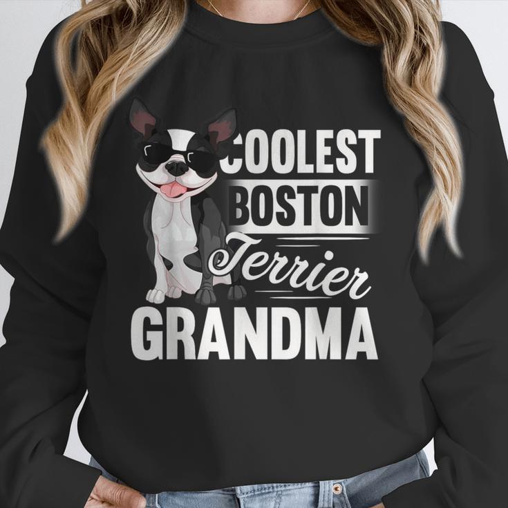 Coolest Boston Terrier Grandma Dog Unisex Sweatshirt, novelty gifts, funny gifts