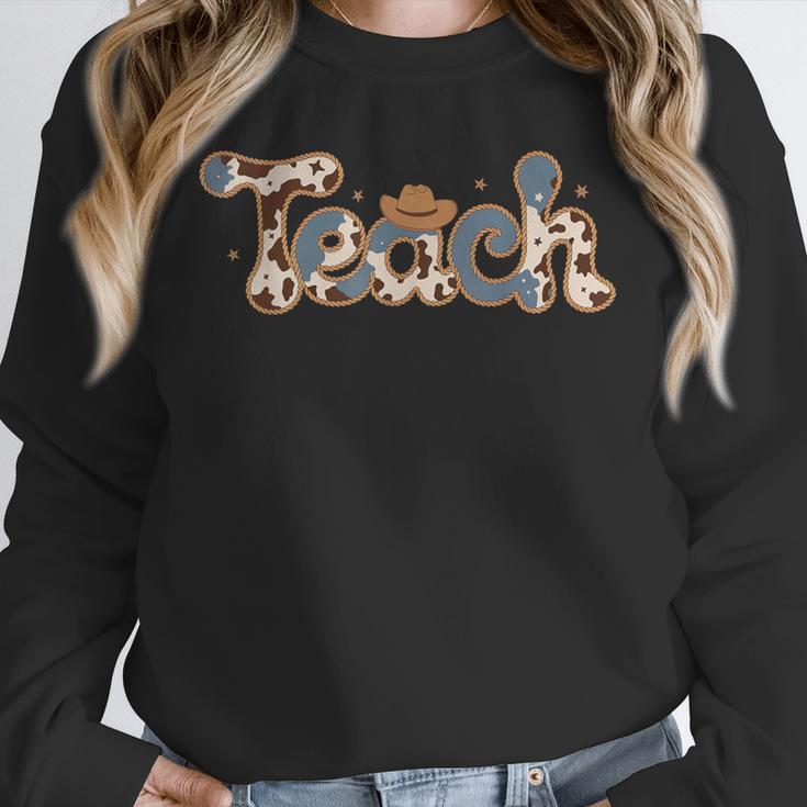Cowhide Teacher Hat Cowboy Western Teacher Back To School Unisex Sweatshirt, novelty gifts, funny gifts Cowhide Teacher Hat Cowboy Western Teacher Back To School Unisex Sweatshirt, novelty gifts, funny gifts