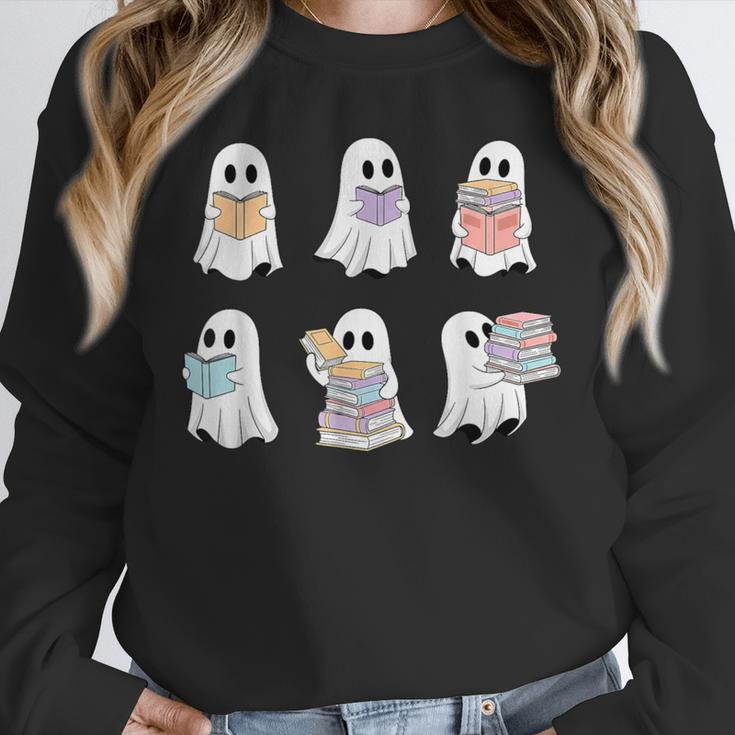 Cute Boo Ghost Reading Books Halloween Librarian Teacher Kid Unisex Sweatshirt, novelty gifts, funny gifts Cute Boo Ghost Reading Books Halloween Librarian Teacher Kid Unisex Sweatshirt, novelty gifts, funny gifts