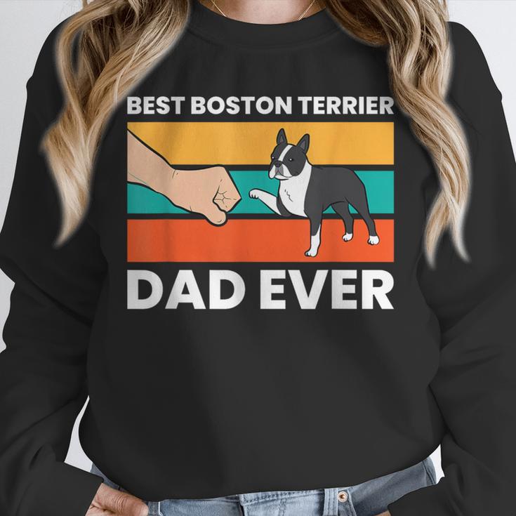 Cute Boston Terrier Best Boston Terrier Dad Ever Unisex Sweatshirt, novelty gifts, funny gifts
