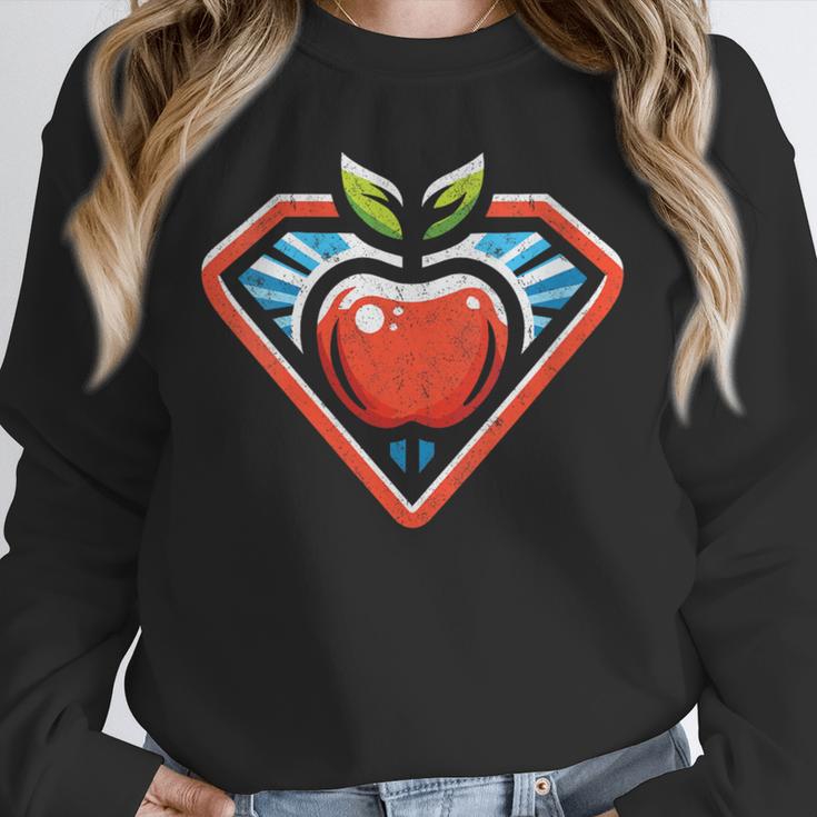 Cute Distressed Super Teacher Superhero Apple Unisex Sweatshirt, novelty gifts, funny gifts Cute Distressed Super Teacher Superhero Apple Unisex Sweatshirt, novelty gifts, funny gifts