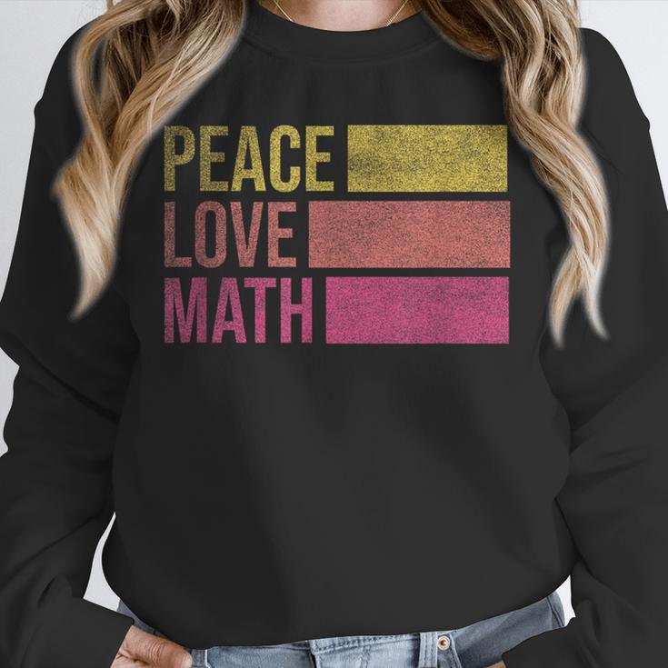 Cute Math Teacher Peace Love Math Unisex Sweatshirt, novelty gifts, funny gifts Cute Math Teacher Peace Love Math Unisex Sweatshirt, novelty gifts, funny gifts
