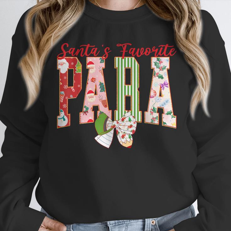 Cute Santas Favorite Para Christmas Paraprofessional Teacher Unisex Sweatshirt, novelty gifts, funny gifts