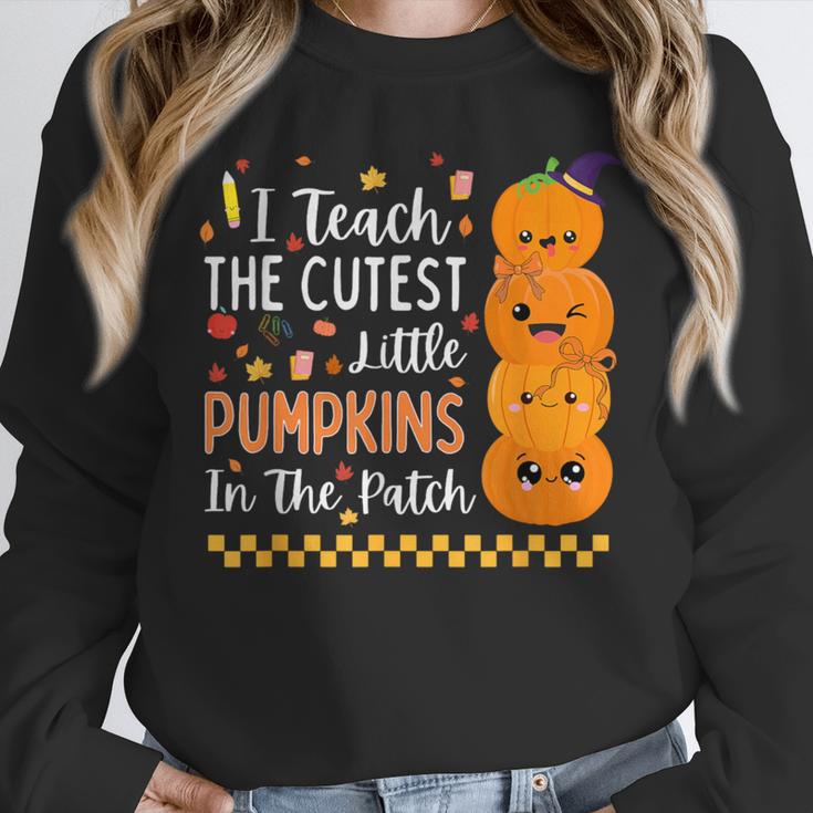 Cute Teacher Halloween For Women Men Teacher Pumpkin Unisex Sweatshirt, novelty gifts, funny gifts